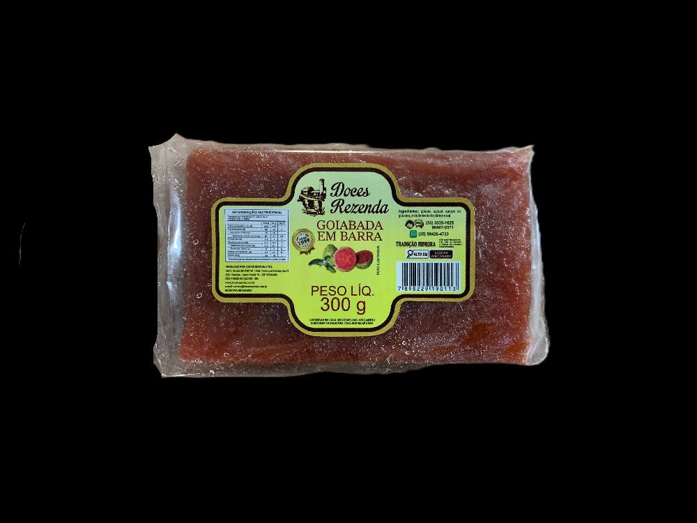 GOIABADA-LISA-BARRA-300G---REZENDA-CX-C-30---ARTESANAL